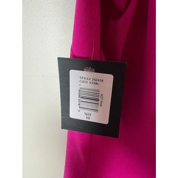 Marina Hot Pink Sleeveless V-neck Sheath Dress Size 10 NWT - Picture 7 of 8